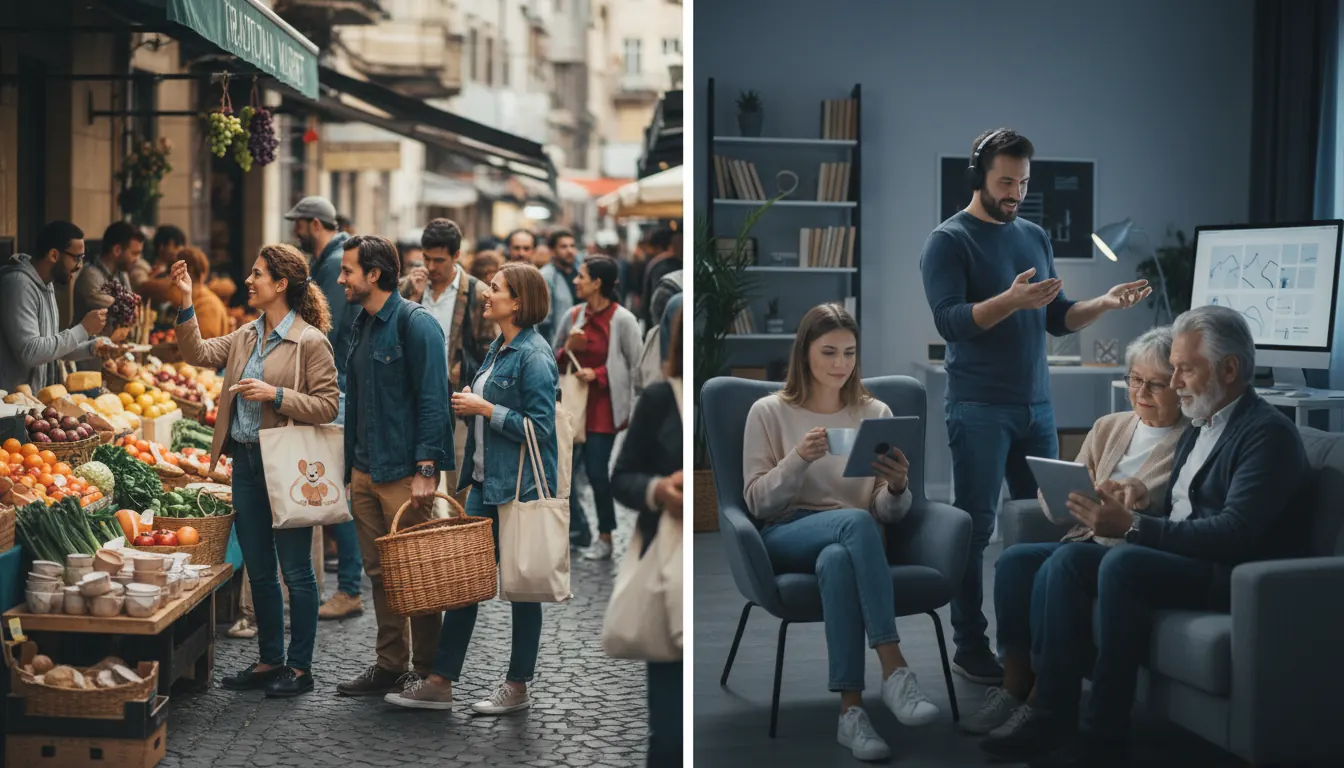 Evolució dels hàbits de compra del mercat tradicional a les plataformes digitals