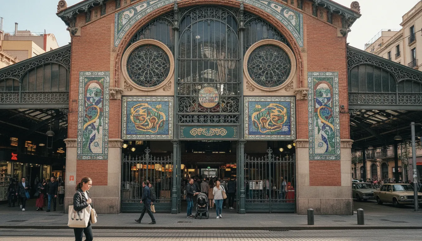 Entrada principal del Mercat de Sant Gervasi a Barcelona